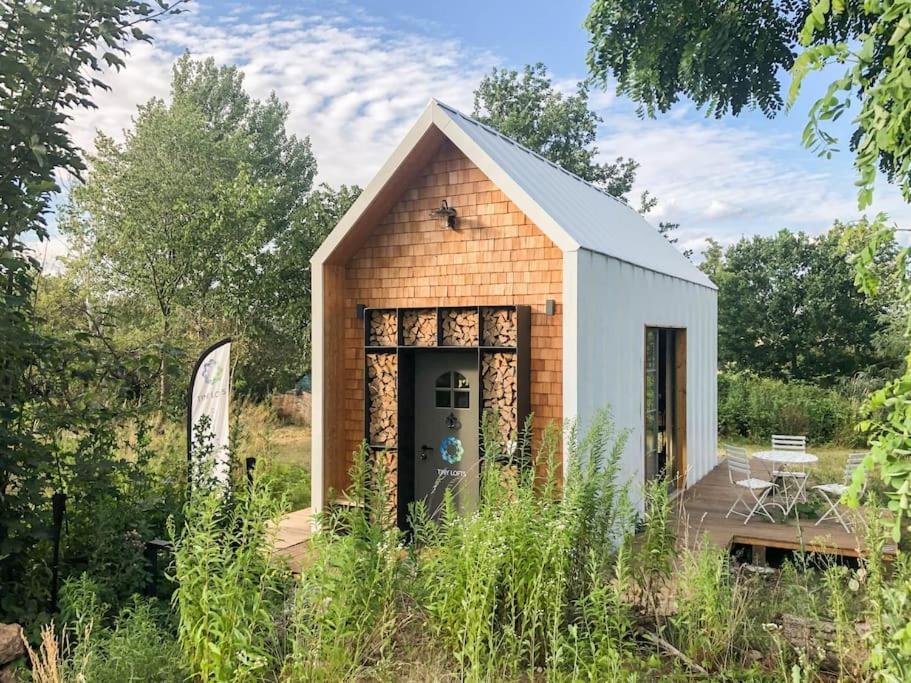 Villa Tiny Haus Auf Idyllischem Grundstueck Im Rittergut Klipphausen Esterno foto