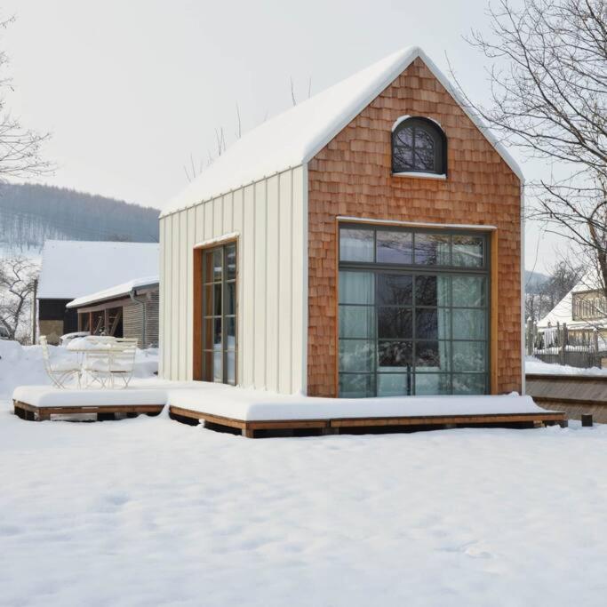 Villa Tiny Haus Auf Idyllischem Grundstueck Im Rittergut Klipphausen Esterno foto